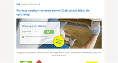 Desktop Screenshot of dak.isolatie-offertes.nl